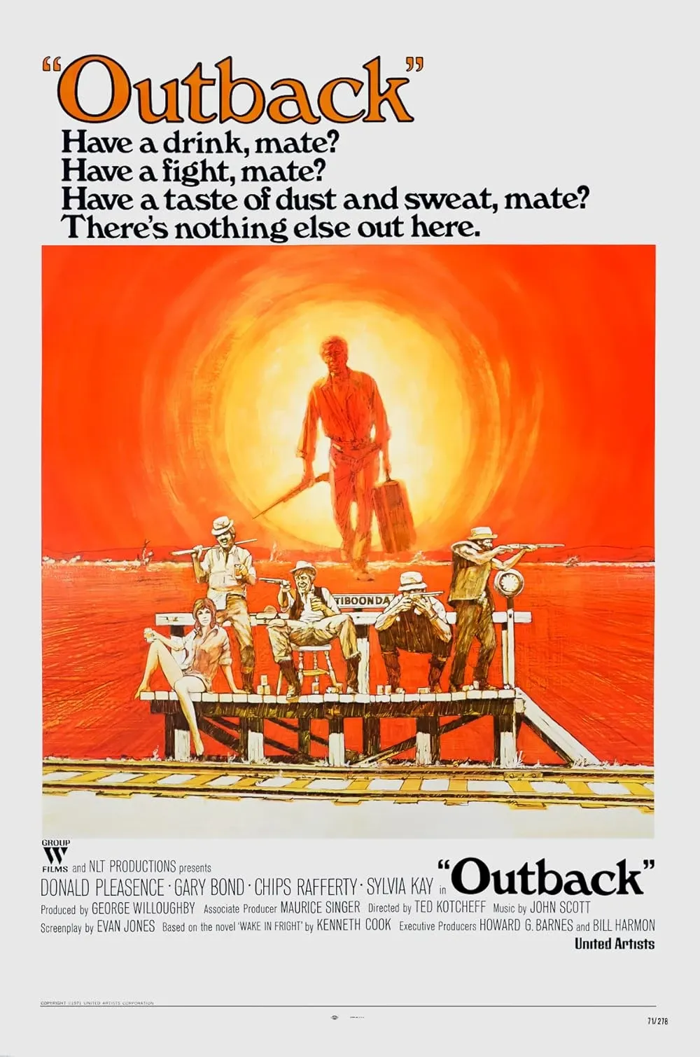 Wake in Fright 1971 Australian film poster Ted Kotcheff Outback