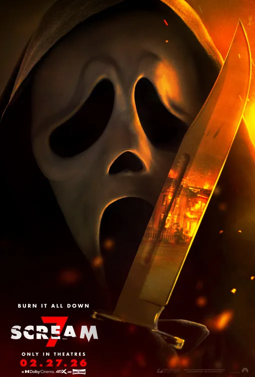 Scream 7 movie poster featuring Ghostface