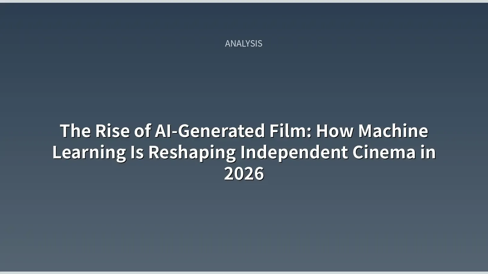 AI-generated film production scene