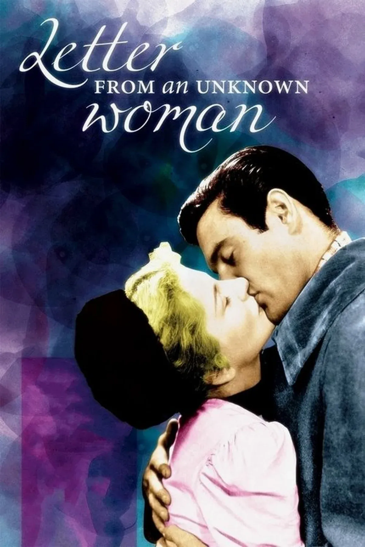 Original 1948 theatrical poster for Letter from an Unknown Woman featuring Joan Fontaine and Louis Jourdan