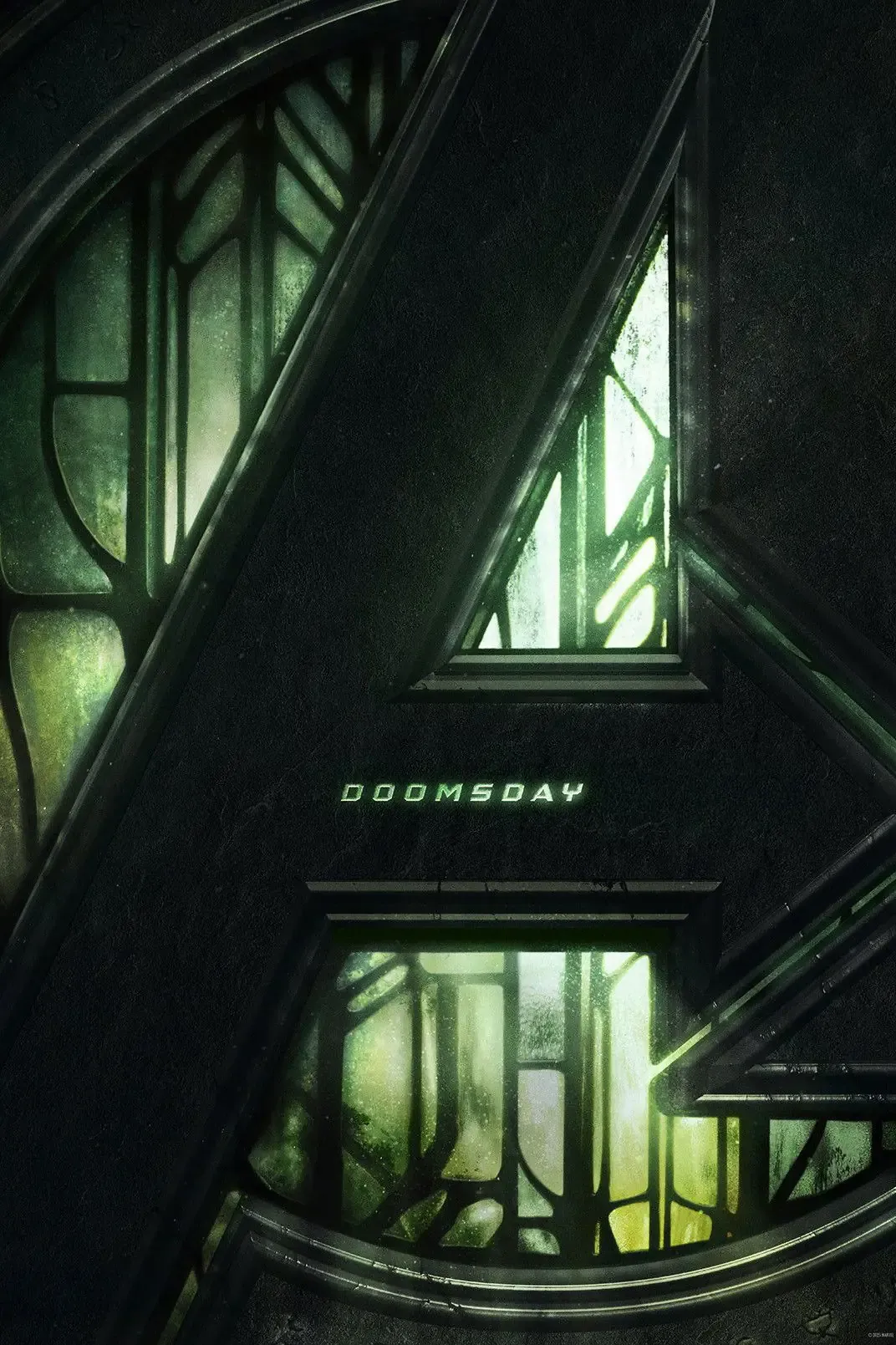 Avengers Doomsday movie poster showing Doctor Doom and Marvel heroes