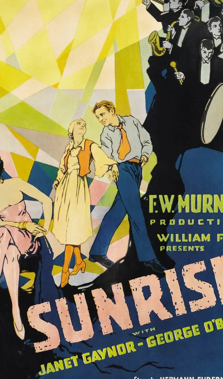 Detail from the original 1927 release poster for Sunrise: A Song of Two Humans