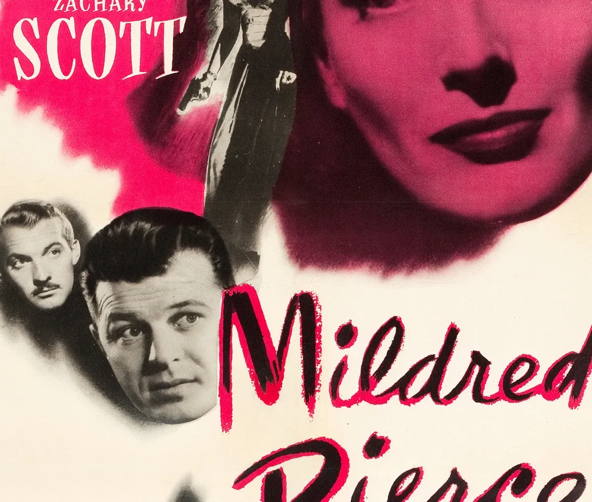 Central detail from the original 1945 poster for Mildred Pierce